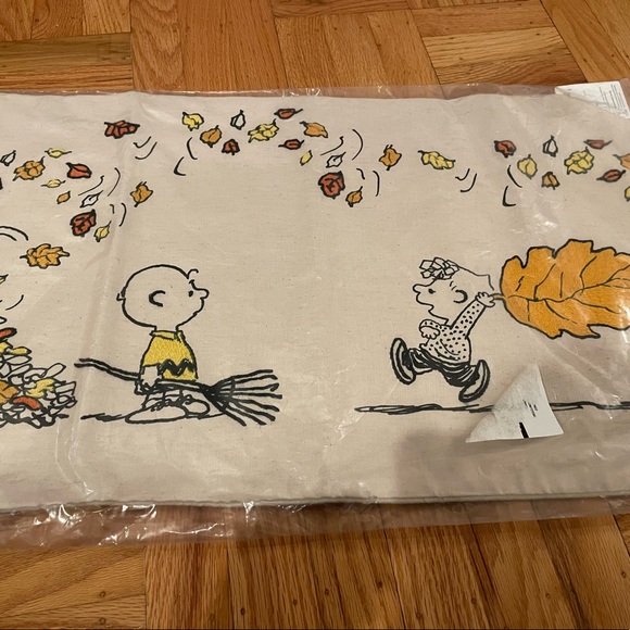 Pottery Barn Holiday New Pottery Barn Peanuts Fall Leaves Lumbar